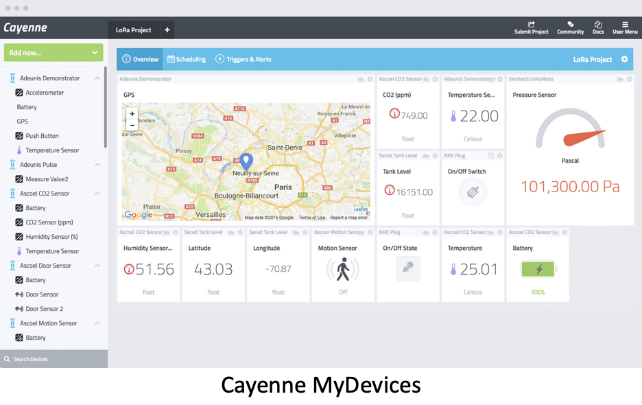 Cayenne MyDevices